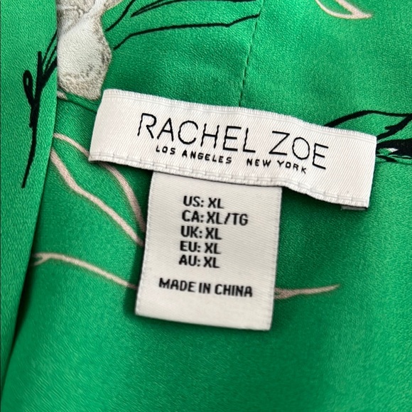 Rachel Zoe Floral Green Sleeveless Top - Picture 2 of 5